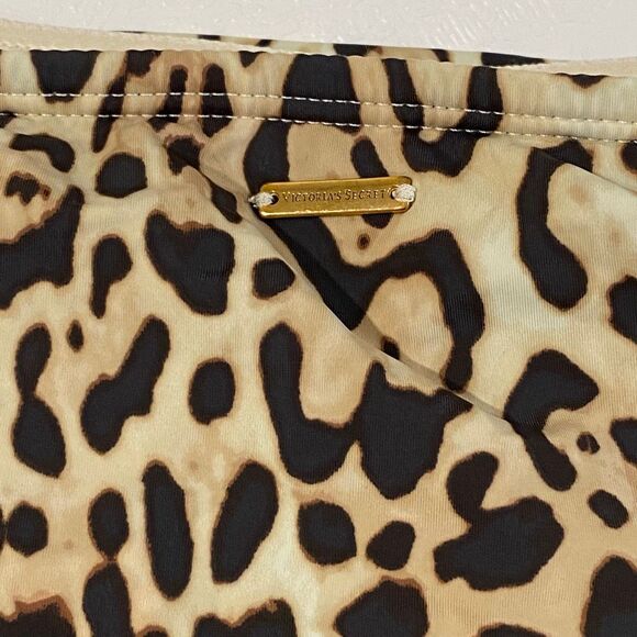 Victoria’s Secret Leopard Print Strapless Ruched Dress Top Women’s Small – Bodyc - Picture 6 of 9